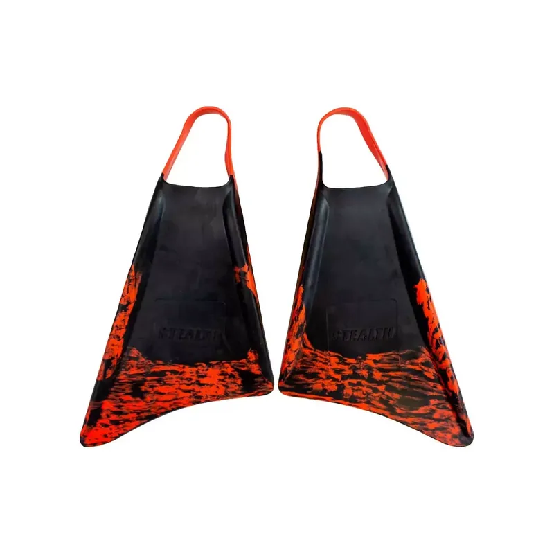 Markenprodukt Flossen bodyboard Stealth S1 Supreme Black/Fluro Red