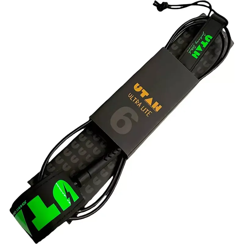 Begrenztes Angebot Utah Ultra Lite Super Comp Surf leash Black/Green