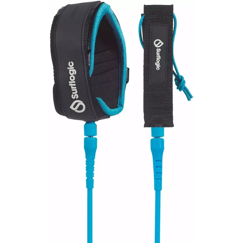 Leash surf SurfLogic Longboard Knee Cyan Super-Preis