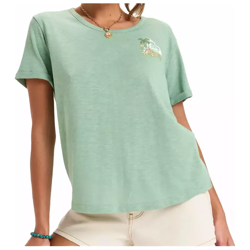 T-Shirt Roxy Ocean Wave Green Sale