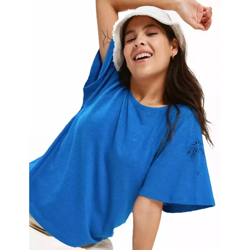 Angebot T-Shirt Roxy Time For Palm Tree Dazzling Blue