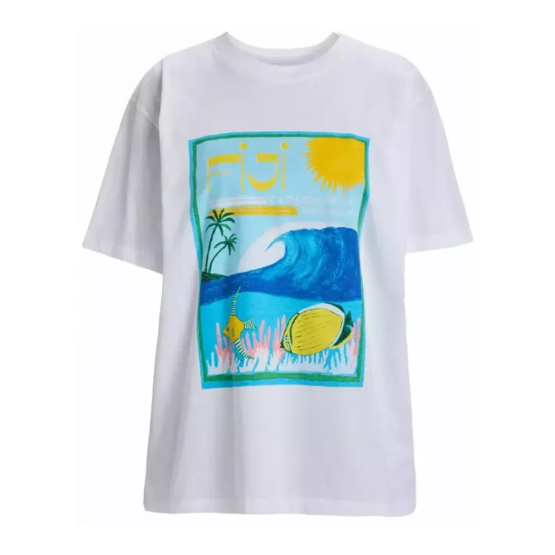 T-Shirt Roxy Atlas Bright White Fiji Echt