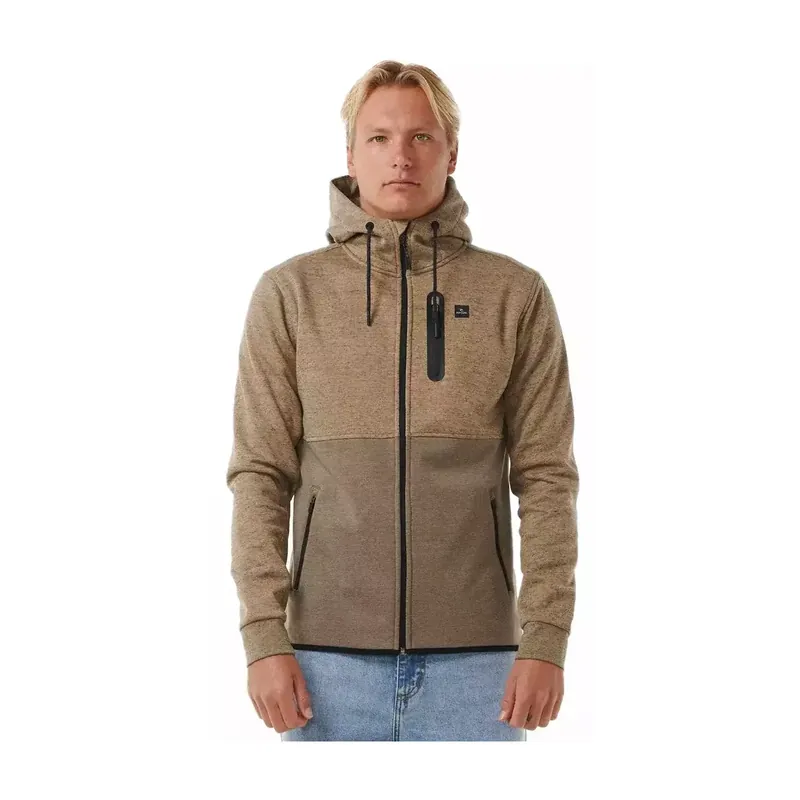 Jacke-fleece-Rip Curl Anti Series Departed Sand Dune Abverkauf