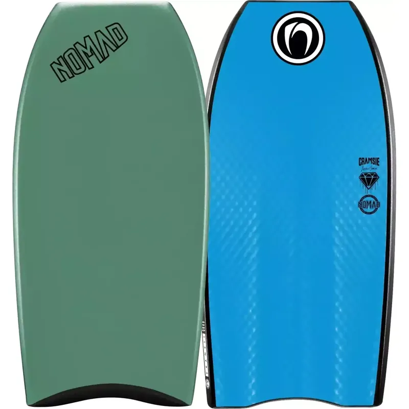 Bodyboard Nomad Cramsie Quad LTD PP Steel Green/Aqua Blue Markenprodukt