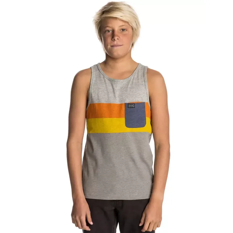Neuheit T-Shirt Rip Curl Edge Striped Tank Grey