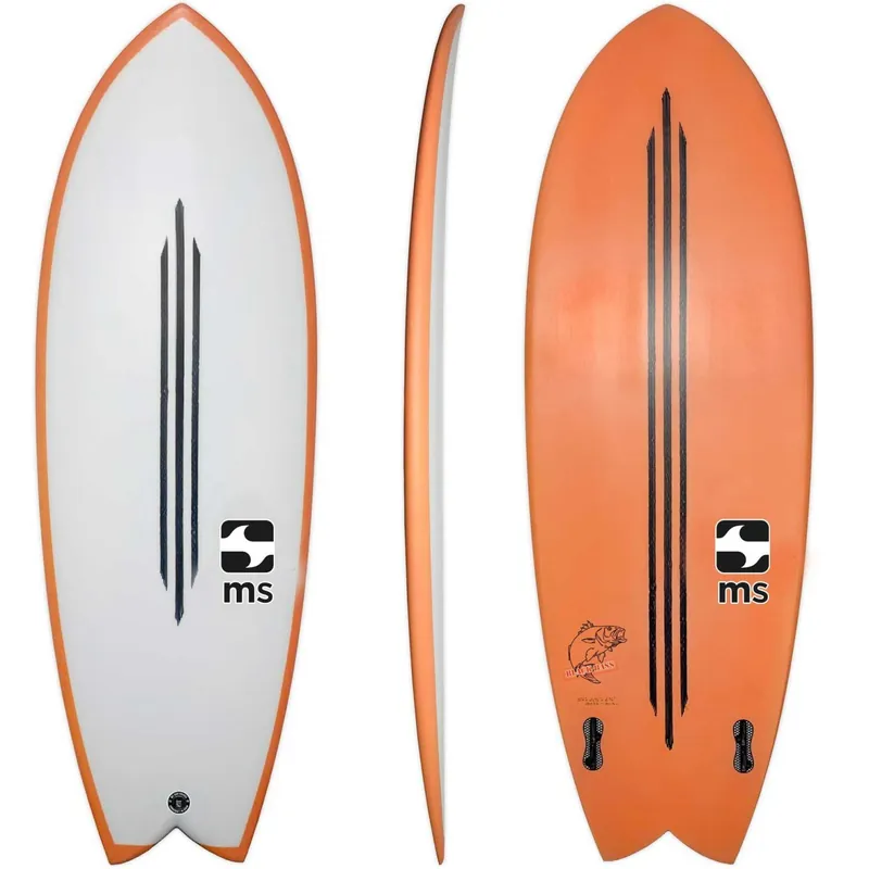 Surfbretter Retro Fish MS Black Bass Retro Twin CFE Nur Für Kurze Zeit