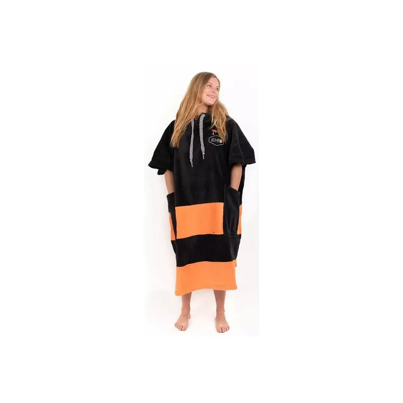 Solange Der Vorrat Reicht Poncho All In V Flash Orange