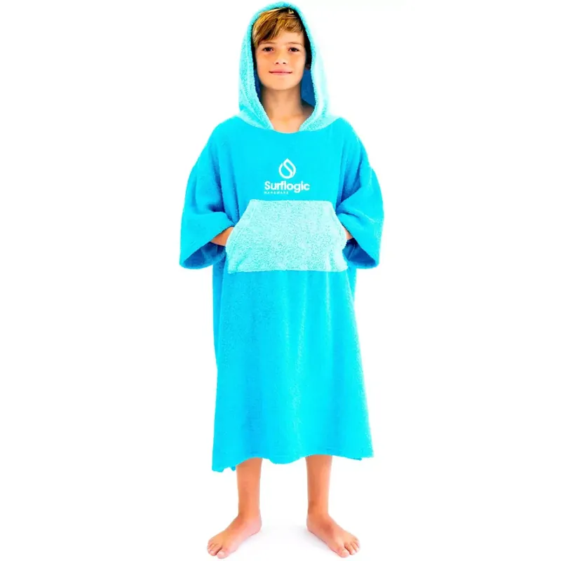 Poncho Junior Surf Logic cyan&turquoise Nur Für Kurze Zeit