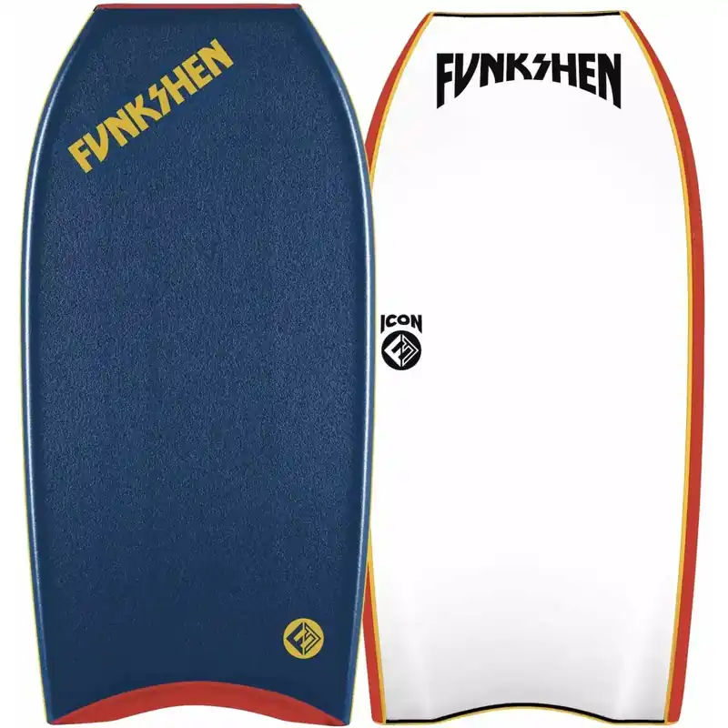 Billig Bodyboard Funkshen Icon D12 PP Navy Blue/White