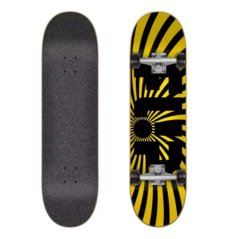 Rabatt Skateboard Flip Spiral Yellow 8.0″ Complete