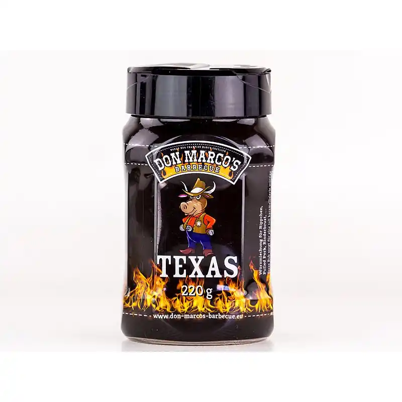 Garantierte Lieferung Don Marco´s BBQ Rub Texas Style, 220g Dose