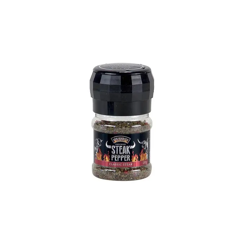 Don Marco´s BBQ Precious Steakpfeffer Classic Steak 130g Pfeffermischung mit Pfeffermühle Ausverkauf
