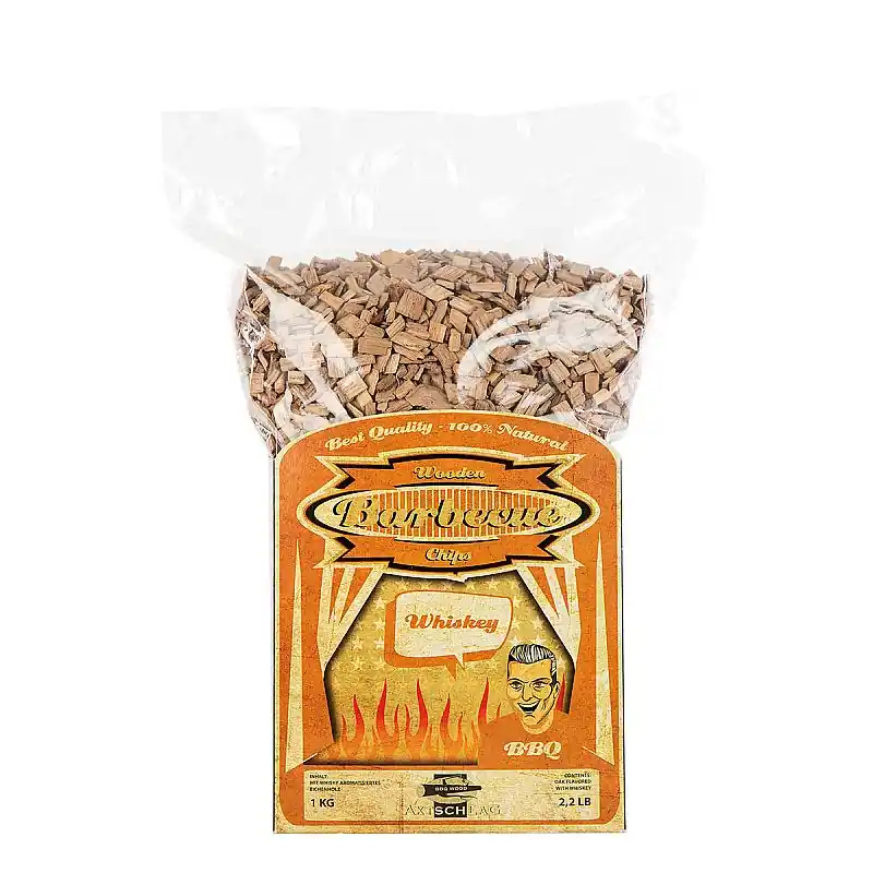 Axtschlag Räucherchips Whiskey - Eiche 1 KG Neu