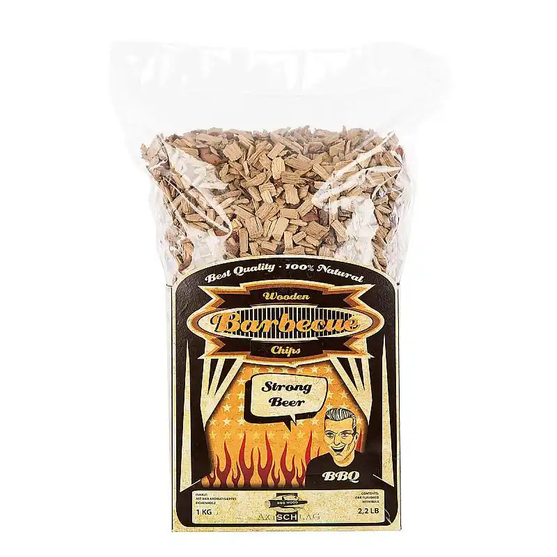 Axtschlag Räucherchips Bier - Eiche 1 KG Super-Preis