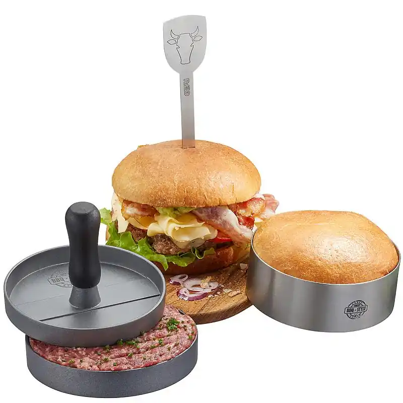 Abverkauf Burger-Set BBQ, 3-teilig