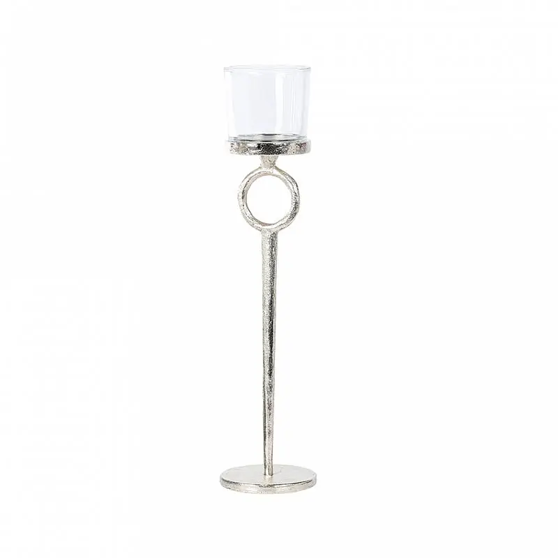 Ausverkauf Alu-Leuchter Circel h 50 cm, nickel