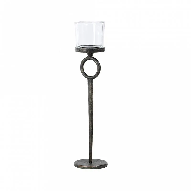 Nur Heute Alu-Leuchter Circel h 50cm, bronze