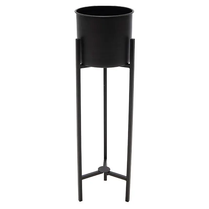 Heißes Angebot Eton High Legs Black Blumenständer D15 H55
