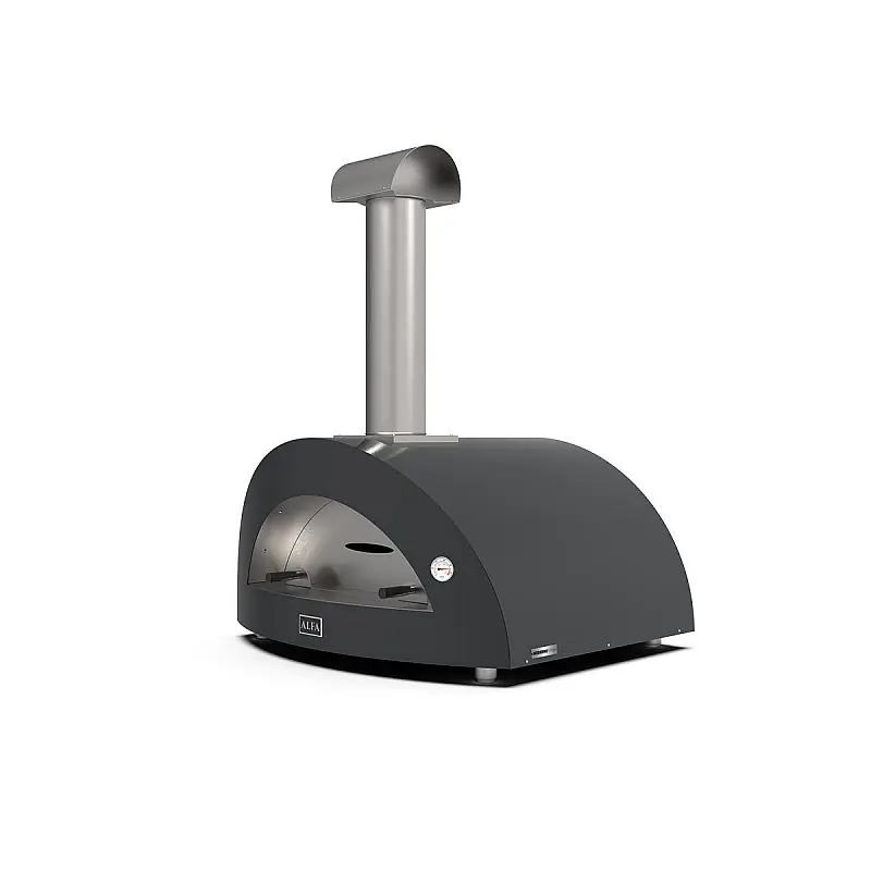 Echt Alfa Forni Moderno 5 Pizze Holz Pizzaofen Ardesia Grey