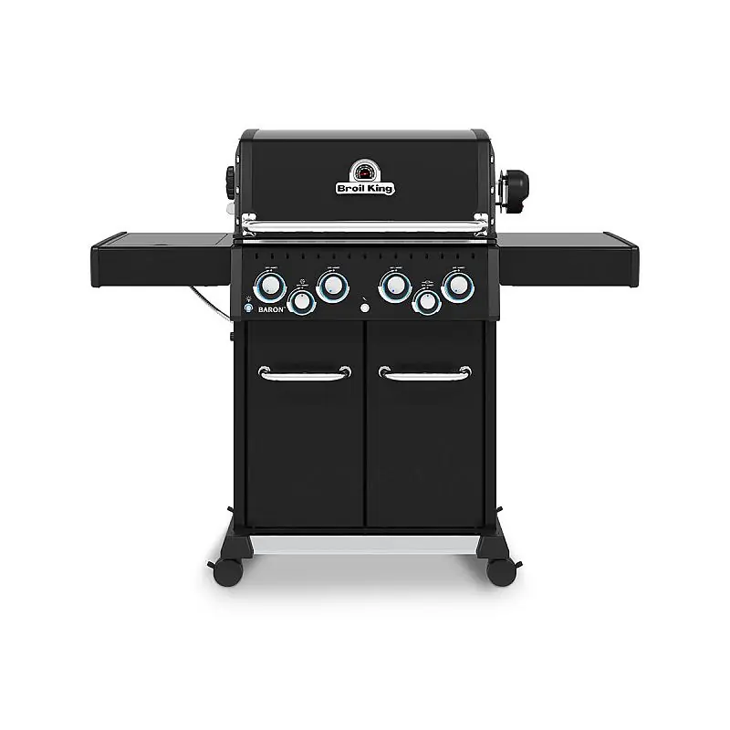 Broil King BARON 490 IR SHADOW inkl. Drehspieß und Infrarot Seitenbrenner Beliebt