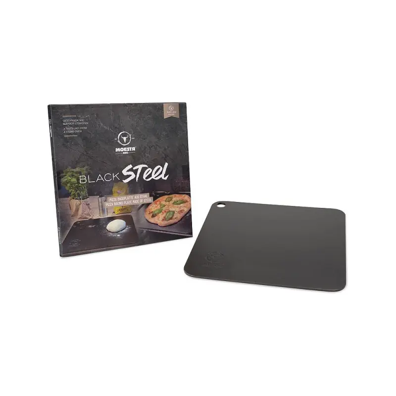 Preis Gesenkt Pizzastahl - Blacksteel 35 x 35 x 0.6 cm