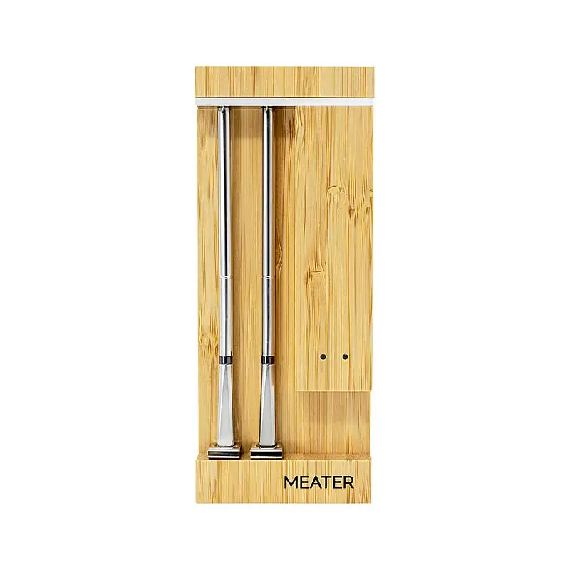 MEATER Pro Duo - 2 kabellose Fleischthermometer mit Holz-Charger/Aufbewahrungsbox Nur Heute
