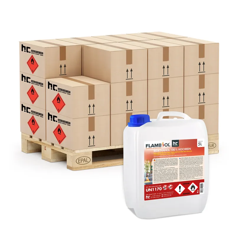 5 L FLAMBIOL® Bioethanol Hochrein 100 % rauch- und rußfrei in Kanistern Preisreduziert