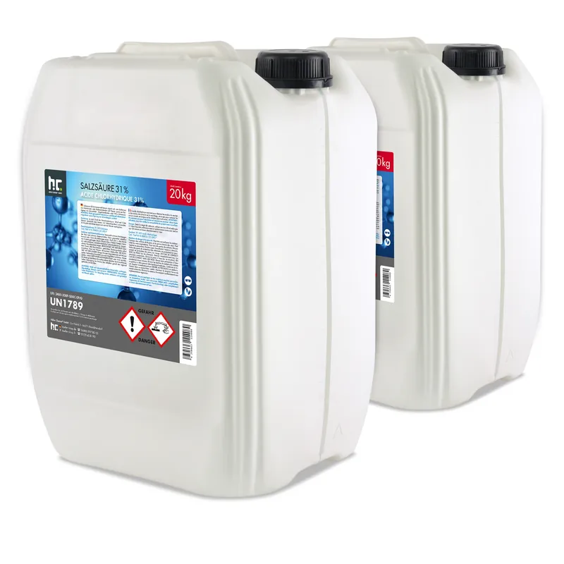 Neu 20 kg Höfer Chemie® Salzsäure 29-32%