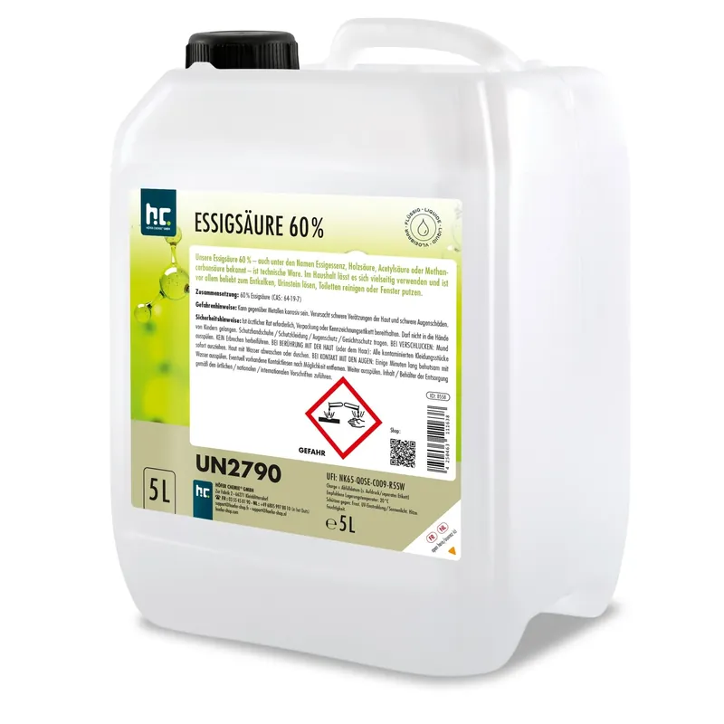 5 L Höfer Chemie® Essigsäure 60% in Kanistern Sichere Zahlung