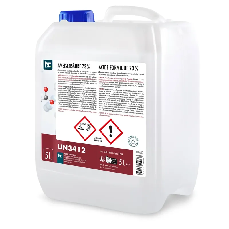 5 L Höfer Chemie® Ameisensäure 73% technische Qualität Bestpreis