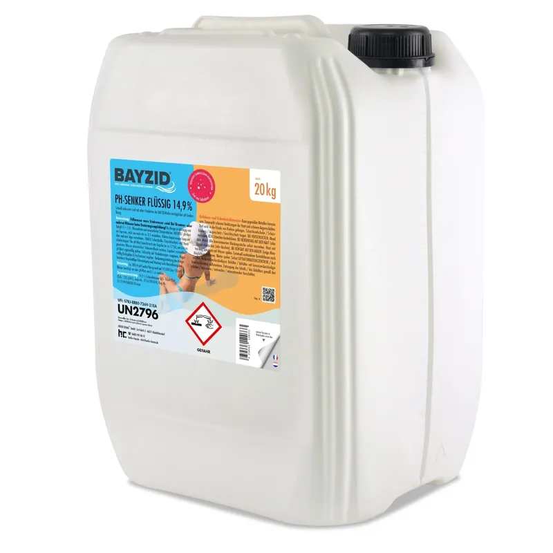 20 kg BAYZID® pH Minus flüssig 14,9% in Kanister Preiswert