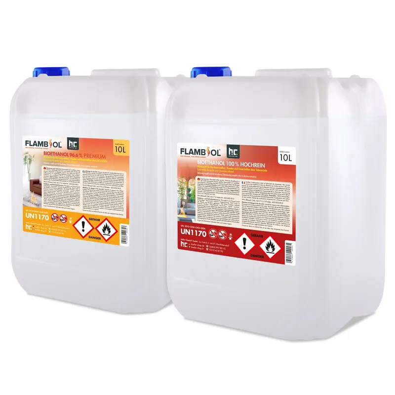 2x 10 L Bioethanol Probierset Neuheit