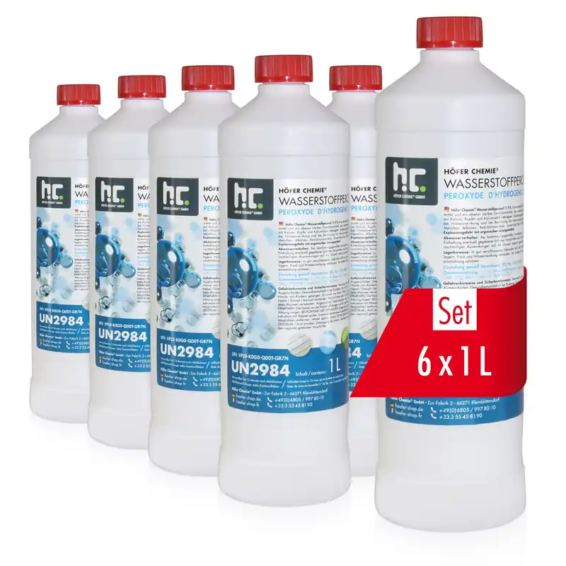 1 L Höfer Chemie® Wasserstoffperoxid 11,9% in Flaschen Geprüft