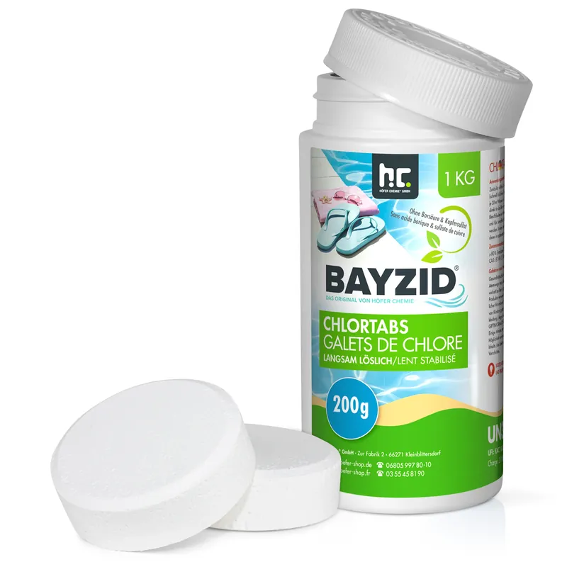 1 kg BAYZID® Chlortabs 200g langsam löslich Expressversand