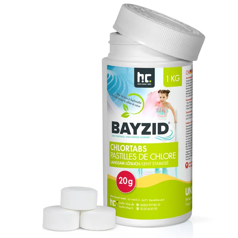 1 kg BAYZID® Chlortabs 20g langsam löslich Solange Der Vorrat Reicht