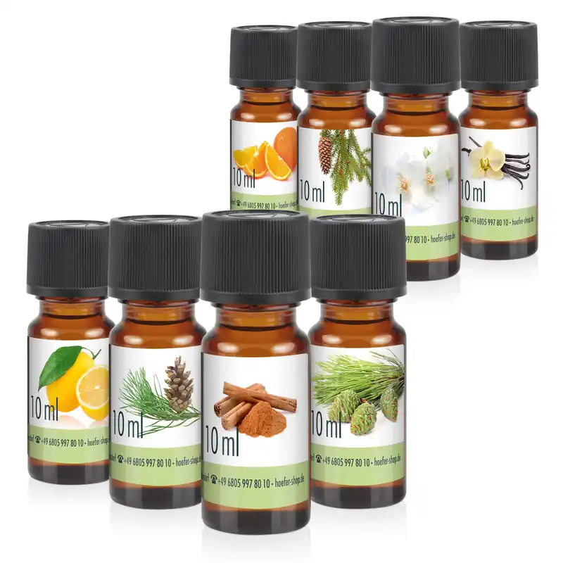 8 x 10 ml BAYZID® SPA Duftöl-Set Nr. 5 Nur Heute