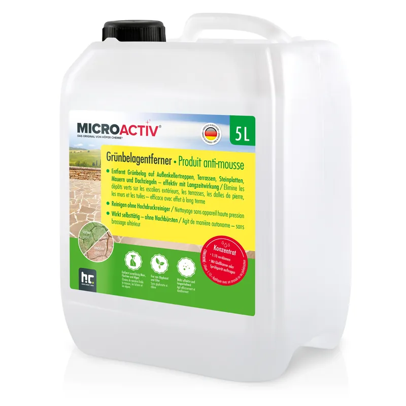 5 L MICROACTIV® Steinreiniger / Grünbelag-Entferner Preisknaller