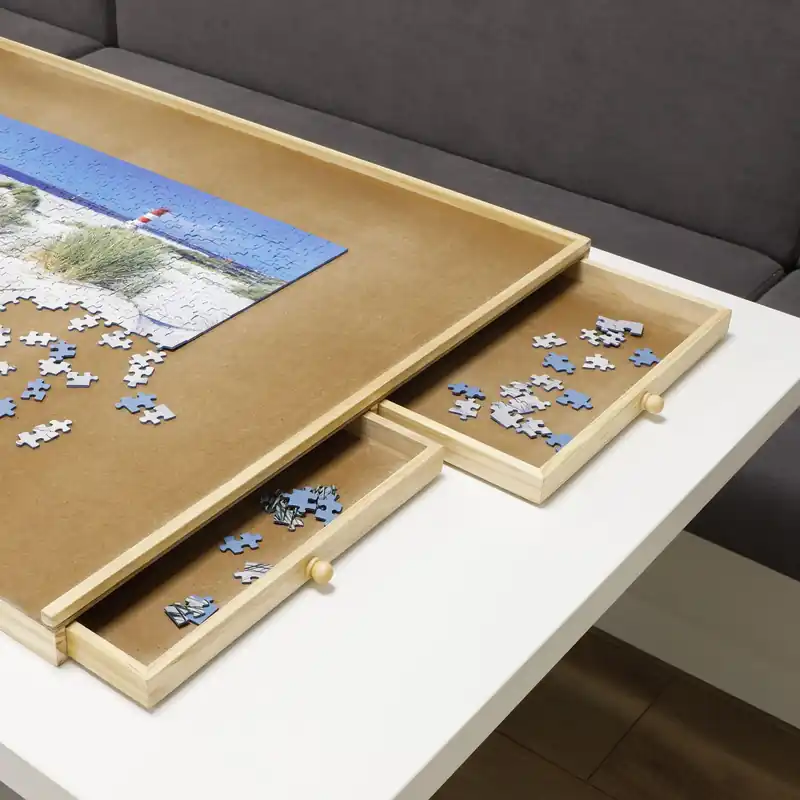 Puzzlebrett mit Auszügen aus Holz - 1500 Teile Zertifiziert