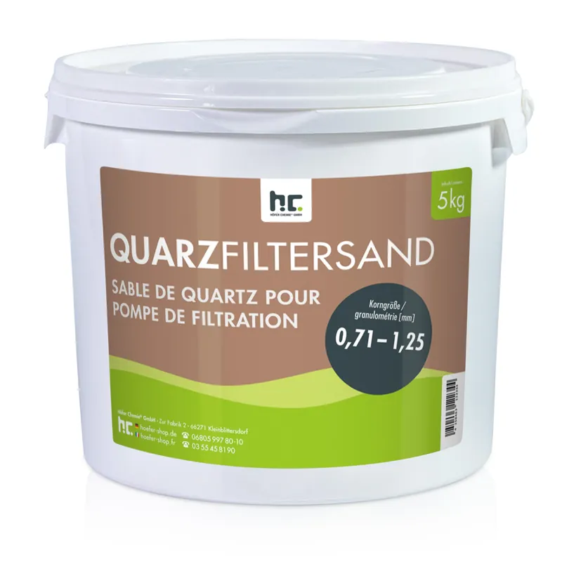 5 kg Premium Quarzsand Filtersand 0,71 - 1,25 mm Direktkauf