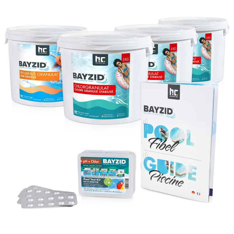 Kracherpreis BAYZID® Pool Basis-Set pH & Chlor