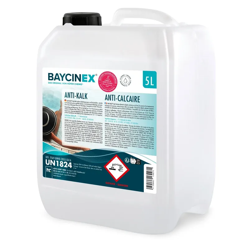 5 L BAYCINEX® Anti-Kalk für Pools Bestpreis