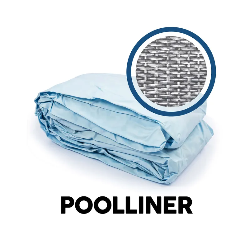 Expressversand Bestway® Ersatzteil Poolfolie Rattan-Optik (grau) für Power Steel™ Pool 427 x 107 cm