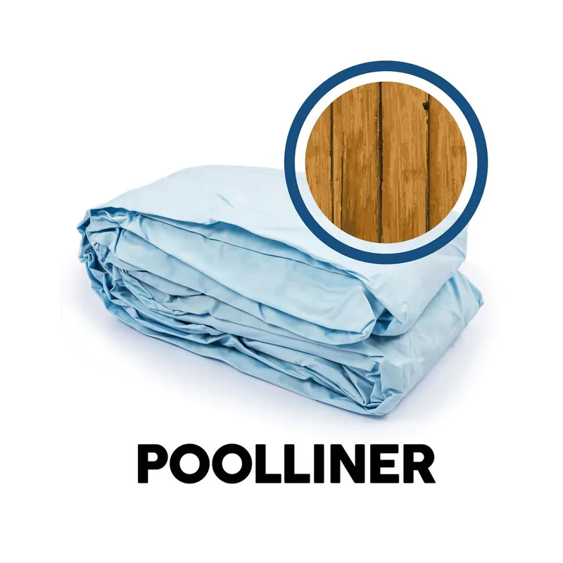 Direkt Vom Hersteller Bestway® Ersatzteil Poolfolie Holz-Optik (pinie) für Power Steel™ Swim Vista Series™ 549x122cm, rund