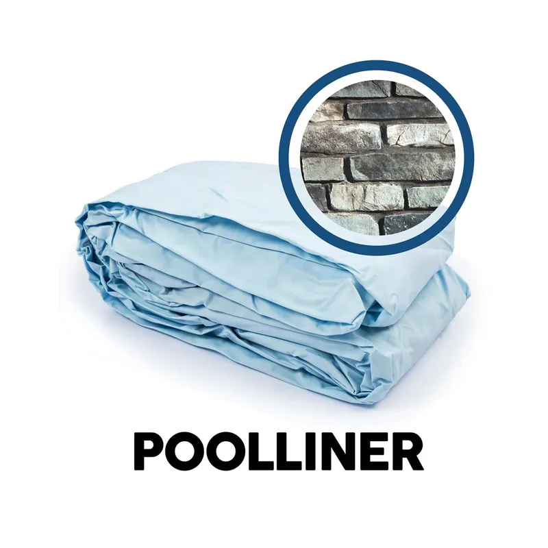 Bestway® Ersatzteil Poolfolie Steinwand-Optik (naturstein) für Power Steel™ Pool 427x122cm (2021), Preisknaller