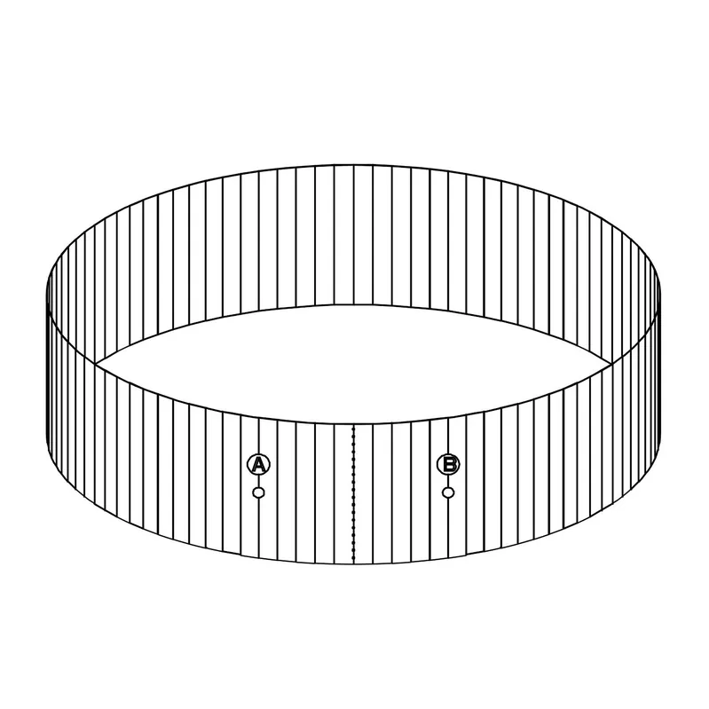 Neuheit Bestway® Ersatzteil Stahlwandrahmen (granitgrau) für Hydrium™ Stahlwandpool Ø 300 x 120 cm, rund