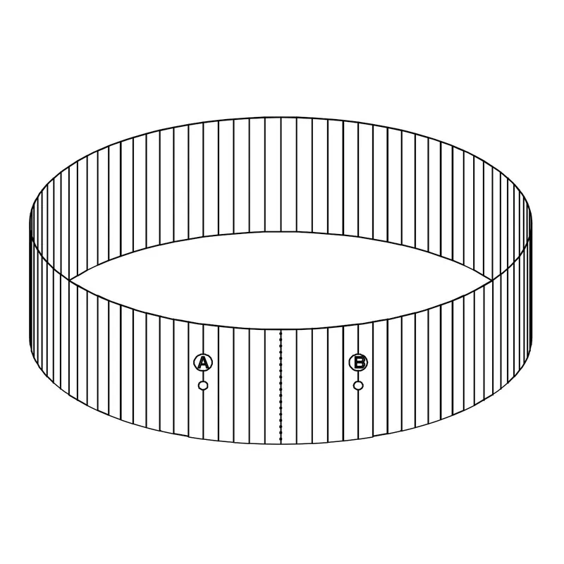 Billig Bestway® Ersatzteil Stahlwandrahmen (granitgrau) für Hydrium™ Stahlwandpools Ø 360 x 120 cm, rund