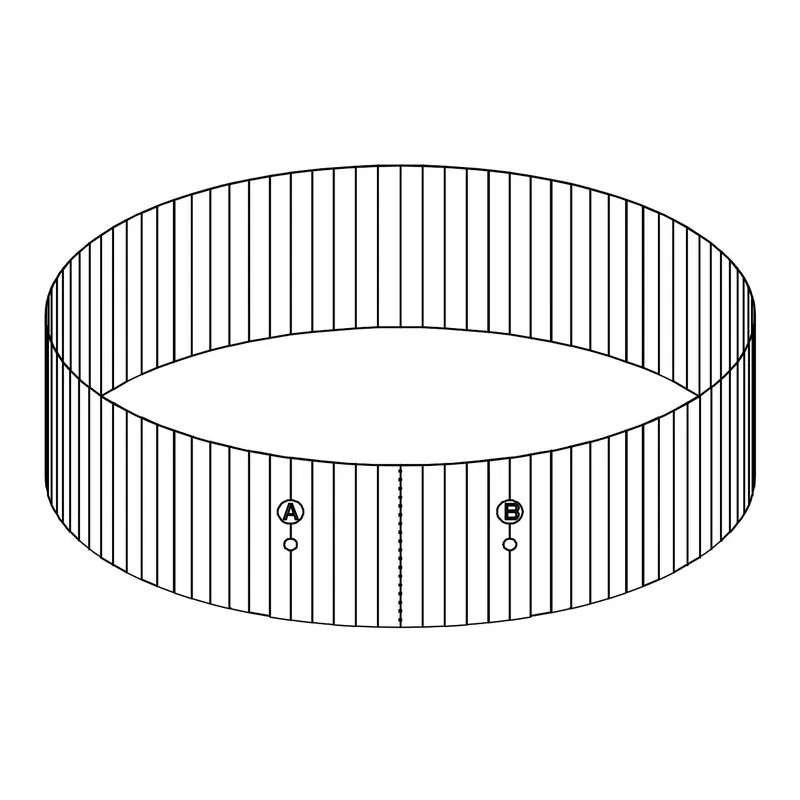 Wochenendangebot Bestway® Ersatzteil Stahlwandrahmen (granitgrau) für Hydrium™ Stahlwandpools Ø 460 x 120 cm, rund