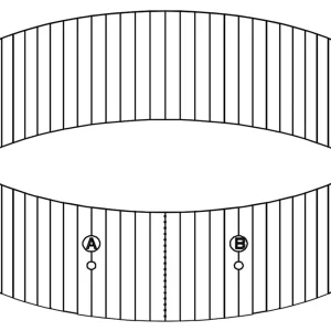 Abverkauf Bestway® Ersatzteil Stahlwandrahmen (granitgrau) für Hydrium™ Stahlwandpool 360 x 120 cm, rund