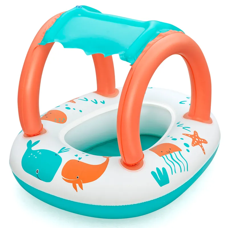 Kinder Schlauchboot Comfort Plush™ mit Sonnenschutzdach 78 x 61,5 x 56,5 cm Bestpreis