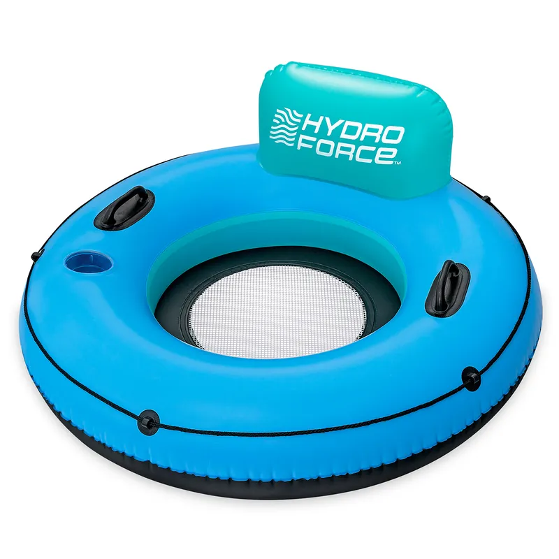 Rabatt Hydro Force® Schwimmring White Cap Rider™ mit Rückenlehne Ø 106 x 45 cm